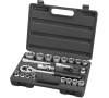 Hlavice nástrčné, sada 21ks, CrV, 1/2" EXTOL-PREMIUM