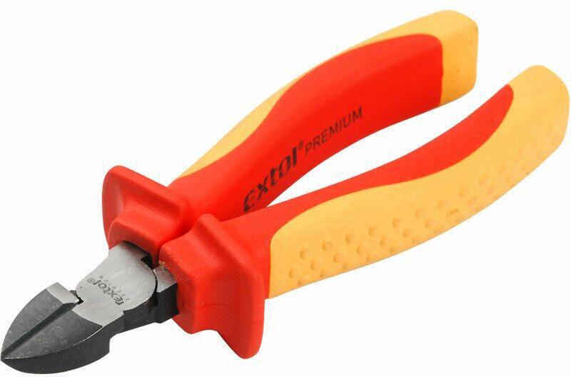 Kleště štípací boční, 160mm, 1000V, VDE, CrV EXTOL-PREMIUM
