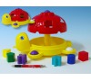 Vkládačka želva tahací plast 32cm v sáčku