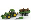 John Deere Traktor s přívěsem