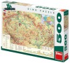 Dino puzzle Mapa české republiky 500 dílků