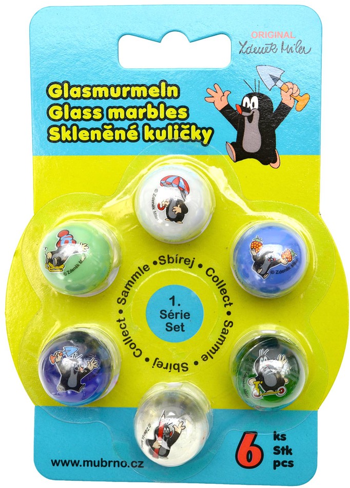 Sada kuliček Krtek, mix 6ks