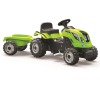 Šlapací traktor Farmer XL zelený s vozíkem