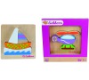 Dřevěné puzzle dopravní prostředek, 2 druhy