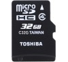 MicroSDHC 32GB CL4 + adap. Toshiba
