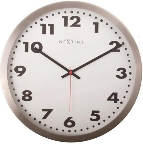 Designové nástěnné hodiny 2521 Nextime Arabic white 34cm