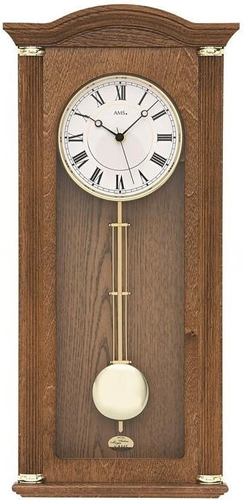 Nástěnné kyvadlové hodiny 5014/4 AMS 64cm řízené rádiovým signálem DCF