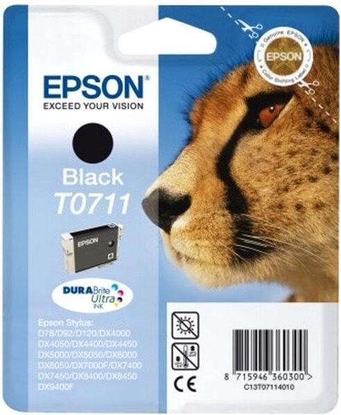 Epson Singlepack Black T0711 DURABrite Ultra Ink (C13T07114012)