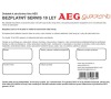 Prodloužená záruka AEG-šicí stroje 10 LET