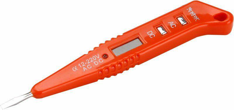 Zkoušečka napětí digitální s LED světlem 12-250V, délka 146mm EXTOL-PREMIUM