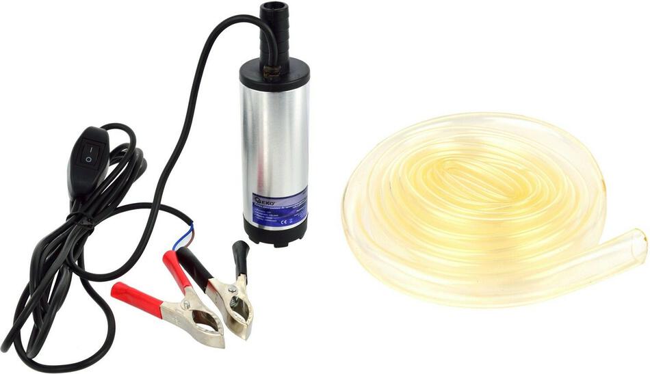 Čerpadlo na naftu GEKO 12V, 12l/min, průměr 37mm, hadice 3m