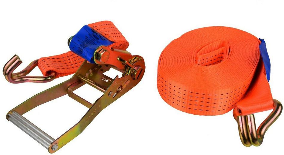 Upínací popruh GEKO s ERGO ráčnou a hákem, 2m/2T/40mm