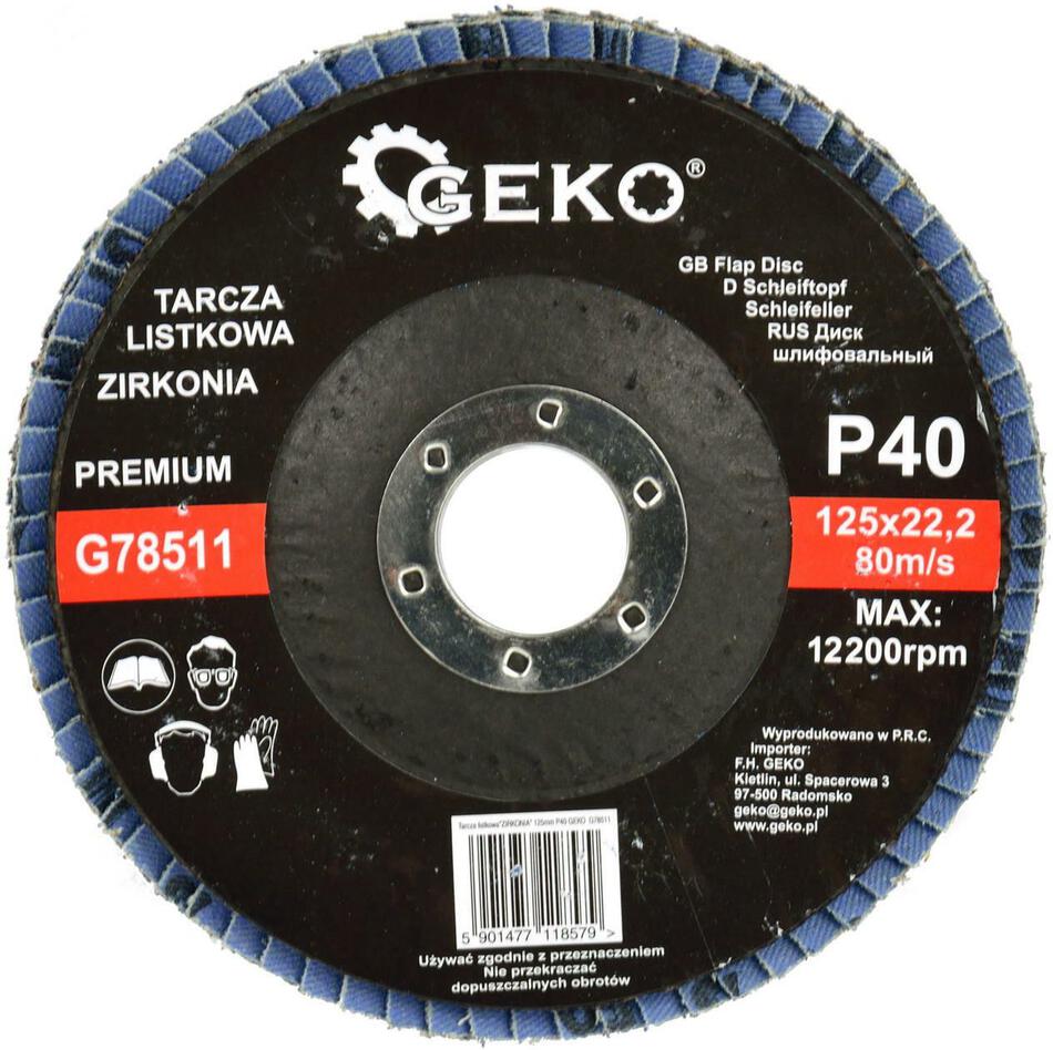 Lamelový kotouč, 125mm P40 GEKO