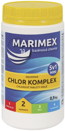 Bazénová chemie MARIMEX Chlor Komplex Mini 5v1 0,9 kg