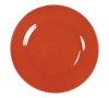 Talíř skleněný mělký ROSSO 25,4 cm
