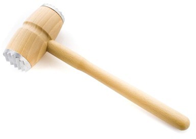 Palička dřevěná na maso BRILLANTE 30 cm, okovená