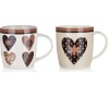 Hrnek keramický CHOCO HEARTS 360 ml
