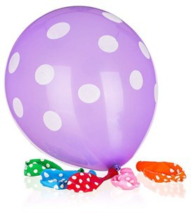 Balonky nafukovací latexové MY PARTY Dots, 6 ks