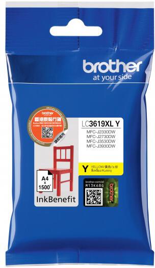 Brother LC-3619XLY (inkoust yellow, 1 500 str. @ 5% draft) (LC3619XLY)