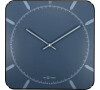 Designové nástěnné hodiny 3172 Nextime Michael Dome Blue 35cm