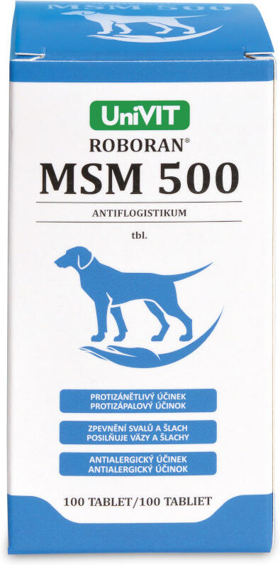 Roboran MSM 500 pro psy 100 tbl