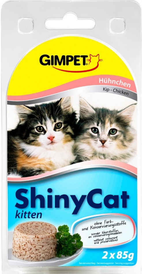 Gimpet Shiny cat konz. Junior - kuře 2 x 70 g