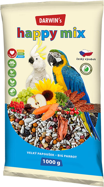 Darwins Happy mix velký papoušek 1 kg