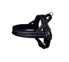 Postroj neopren Classic reflect soft - černý Nobby 60-76 cm