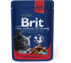 Brit Premium Cat kaps. -Gravy Beef Stew & Peas 100 g