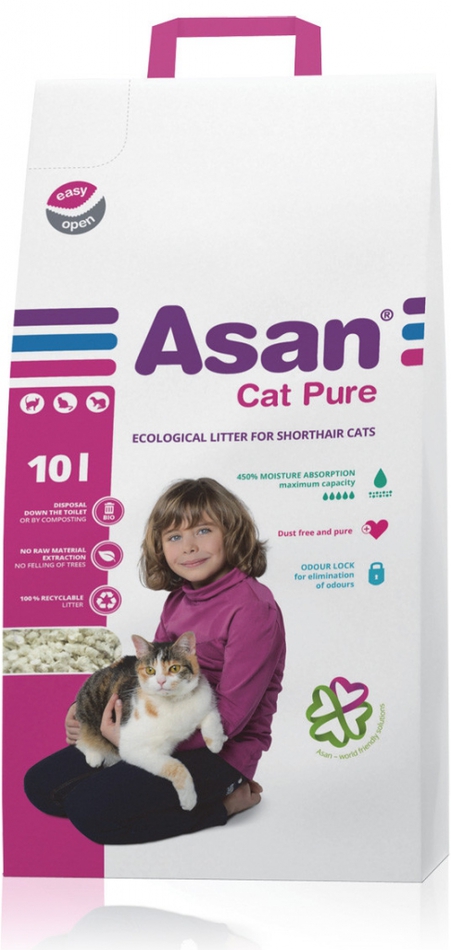 Podestýlka cat Asan - Pure 10 l