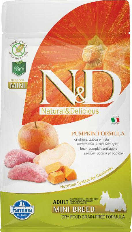 Granule pro psy N&D Grain Free Adult Mini Pumpkin Boar & Apple, 800 g