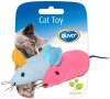 Hračka cat textil Myš mix barev Duvo+ 2 ks, 6 x 5 x 3 cm