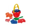 Sada na písek plast 7ks 30x21cm v síťce