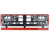 Podložka pod SPZ RED STRIP COMPASS
