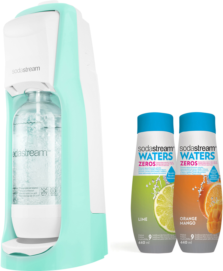 Fotogalerie SodaStream sada Jet Pastel GR + 2ks sirup SODA