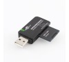 Modecom CR MINI 2 externí čtečka paměťových karet, USB 2.0, SD/MMC//RS-MMC/mini-SD, černá