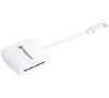 Transcend čtečka paměťových karet pro Apple iPhone/iPad/iPod, Lightning connector, bílá - SDHC / SDXC, microSDHC / S (TS-RDA2W)