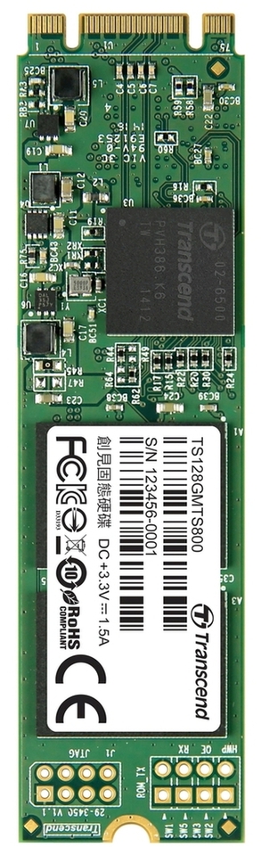 TRANSCEND MTS800 128GB SSD disk M.2 2280, SATA III (MLC) (TS128GMTS800S)