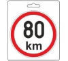 Samolepka omezená rychlost 80km/h (150 mm) TIR, COMPASS