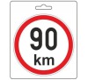 Samolepka omezená rychlost 90km/h (150 mm) TIR, COMPASS