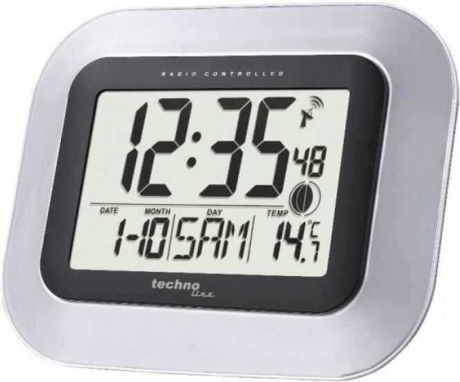 TechnoLine Nástěnné hodiny s budíkem WS 8005