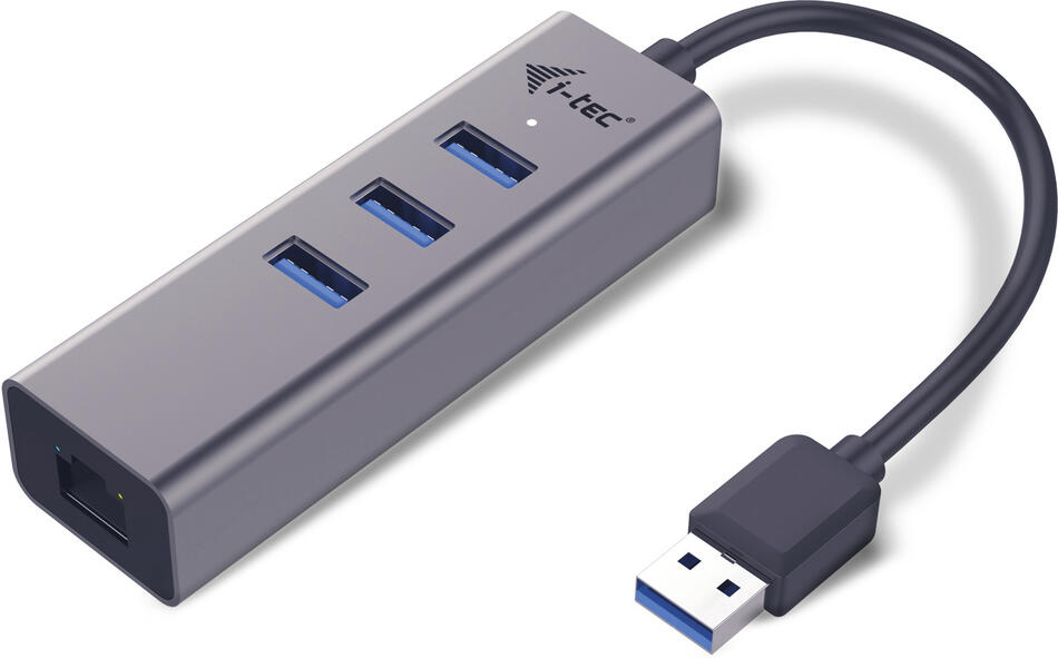 I-TEC USB 3.0 Metal HUB 3 Port + Gigabit Ethernet (U3METALG3HUB)