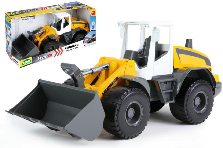 Lena Auto Nakladač Worxx plast 49cm 1:15 v krabici Liebherr L538