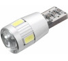 Žárovka 6 SMD LED 12V T10 s rezistorem CAN-BUS ready bílá COMPASS