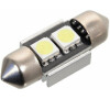 Žárovka 2 SMD LED 12V suf. SV8.5 32mm s rezistorem CAN-BUS ready bílá COMPASS