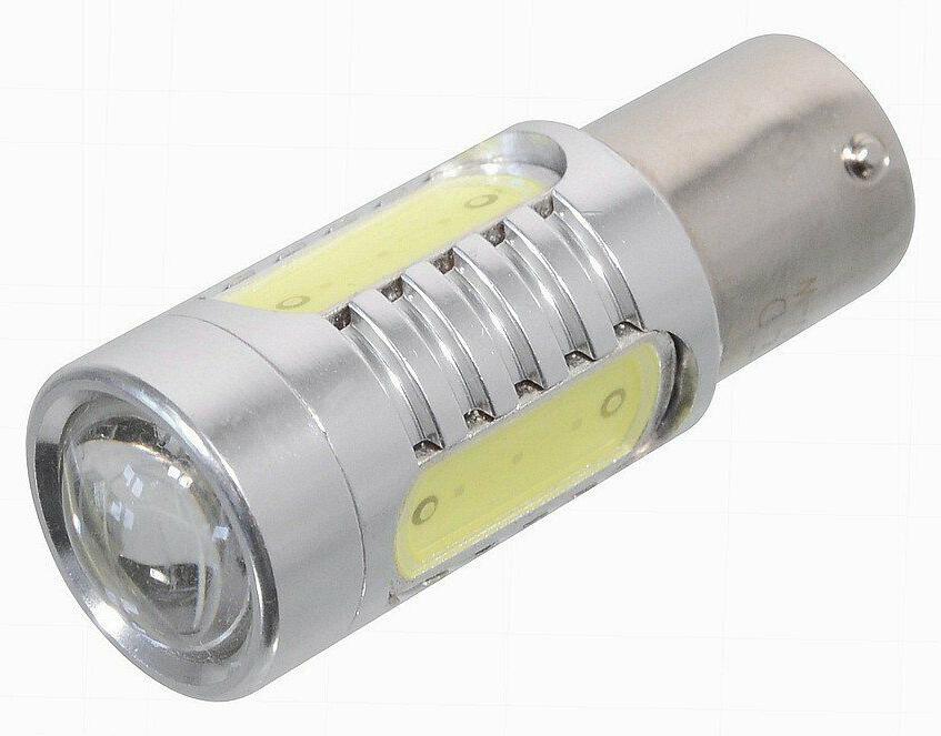 Žárovka 4 SMD LED 12V Ba15S s rezistorem CAN-BUS ready bílá COMPASS