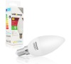 WE LED žárovka SMD2835 C37 E14 5W teplá bílá
