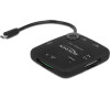 Delock Čtečka karet Micro USB OTG + 3 portový USB Hub (65529)