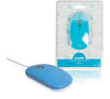 Sweex NPMI1101-07 - Optická myš, USB, 1 000 dpi, modrá