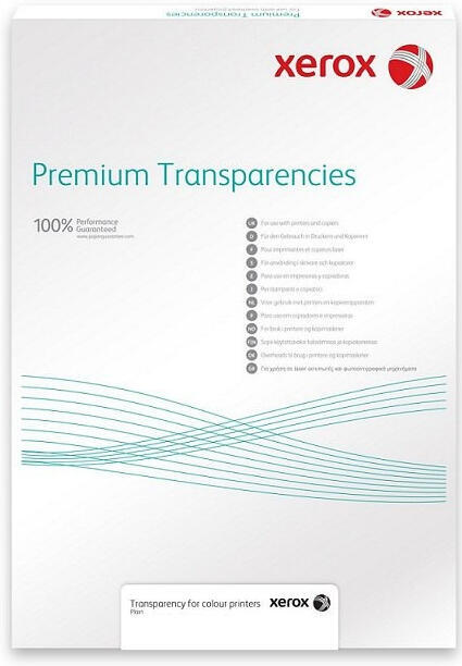 Xerox Papír Transparentní fólie - Transparency 100m A4 Plain - Mono (100 listů, A4) (003R98202)